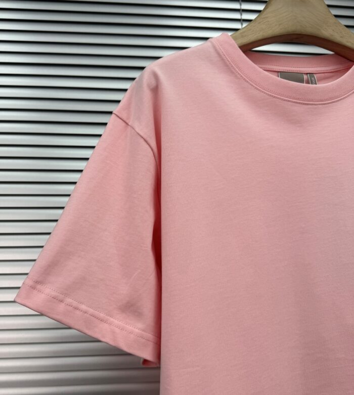 Dior Embroidery Logo T-shirt 'Black/Pink/Green'