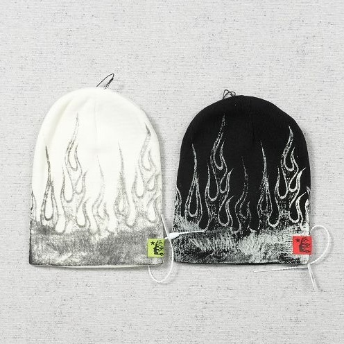 Hellstar Flame Beanie BlackWhite417 Hellstar Flame Beanie Black/White