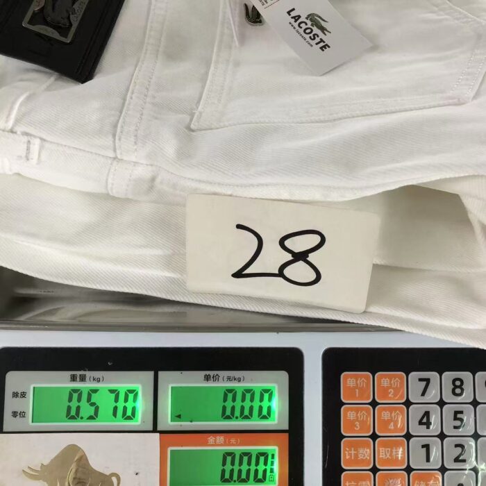 Lacoste 5 Pockets Pants White