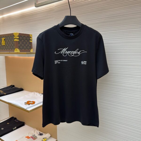 Moncler Letter Logo T-Shirt Black 1 Moncler Letter Logo T-Shirt 'Black/White'