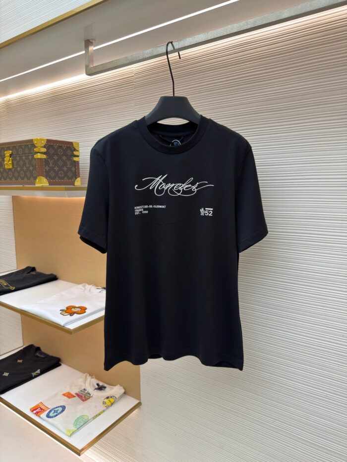 Moncler Letter Logo T-Shirt 'Black/White'