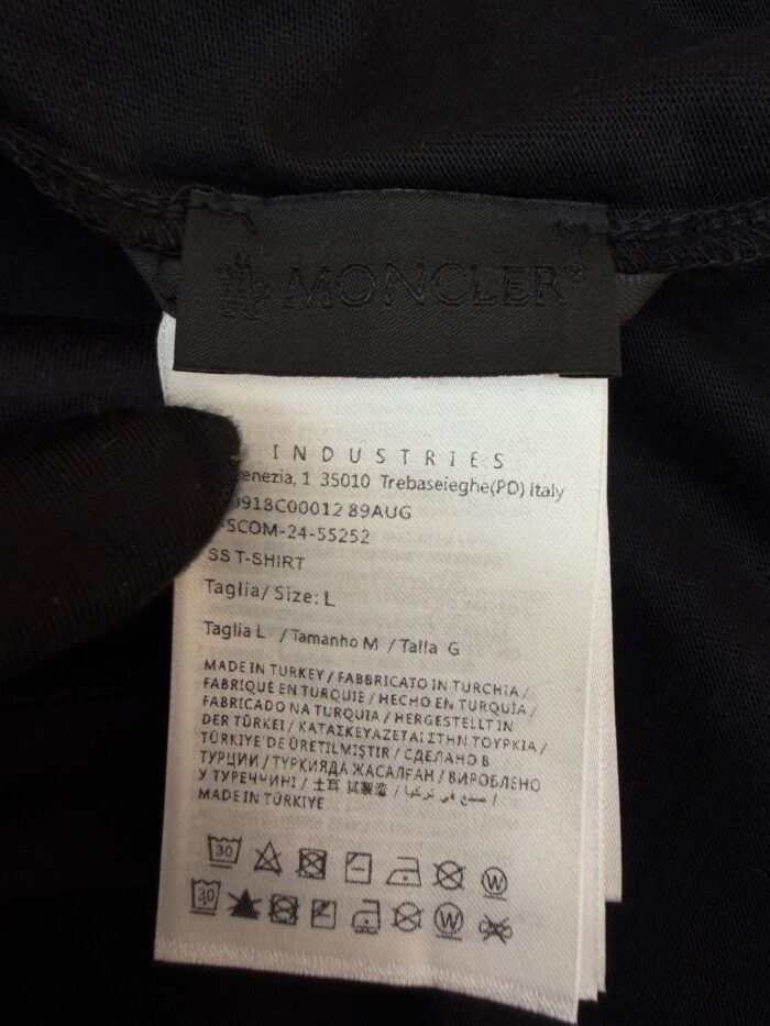 Moncler Letter Logo T-Shirt 'Black/White'