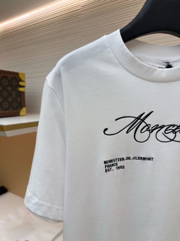 Moncler Letter Logo T-Shirt 'Black/White'