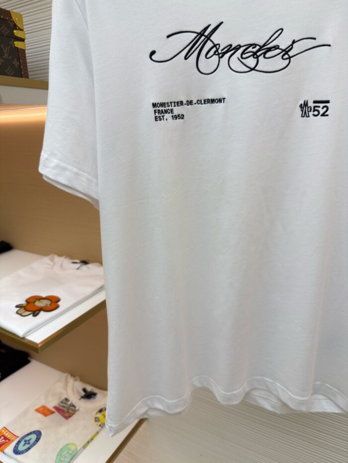 Moncler Letter Logo T-Shirt 'Black/White'