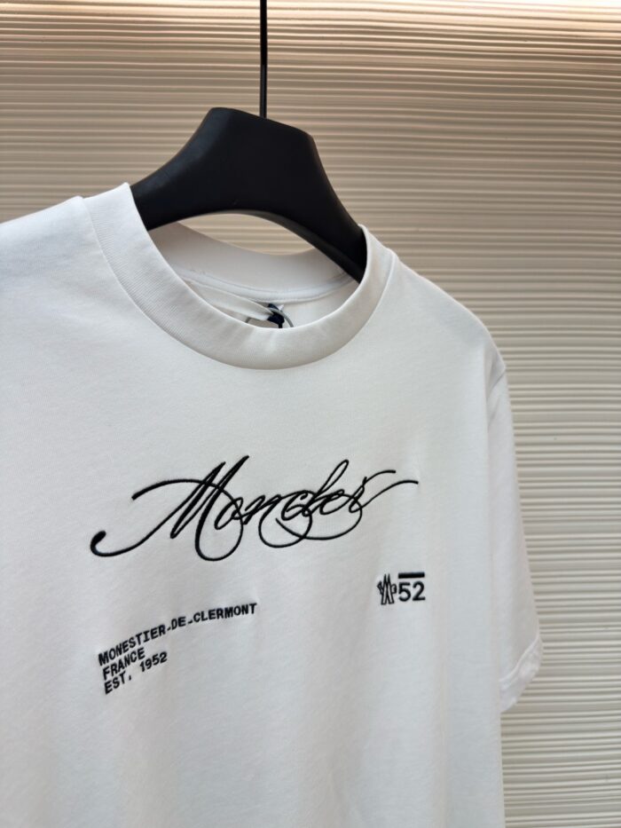 Moncler Letter Logo T-Shirt 'Black/White'