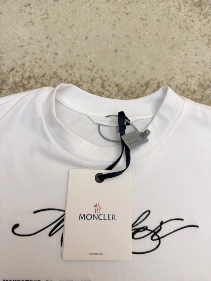 Moncler Letter Logo T-Shirt 'Black/White'