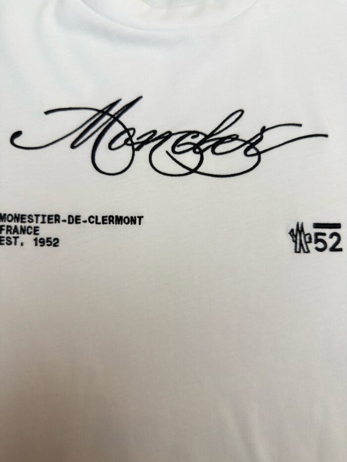 Moncler Letter Logo T-Shirt 'Black/White'