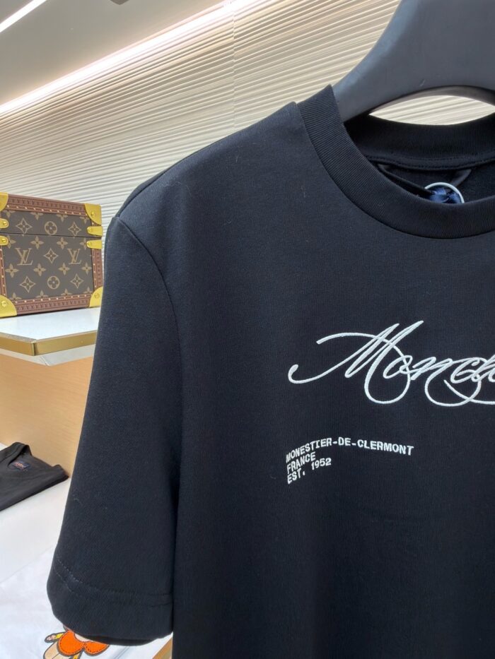 Moncler Letter Logo T-Shirt 'Black/White'