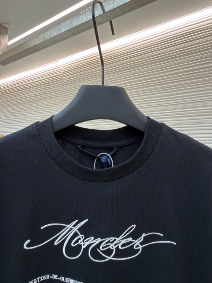 Moncler Letter Logo T-Shirt 'Black/White'