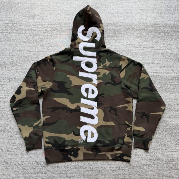 Supreme Satin Applique Hooded Sweatshirt Camo20 Supreme Satin Applique Hooded Sweatshirt 'Camo'