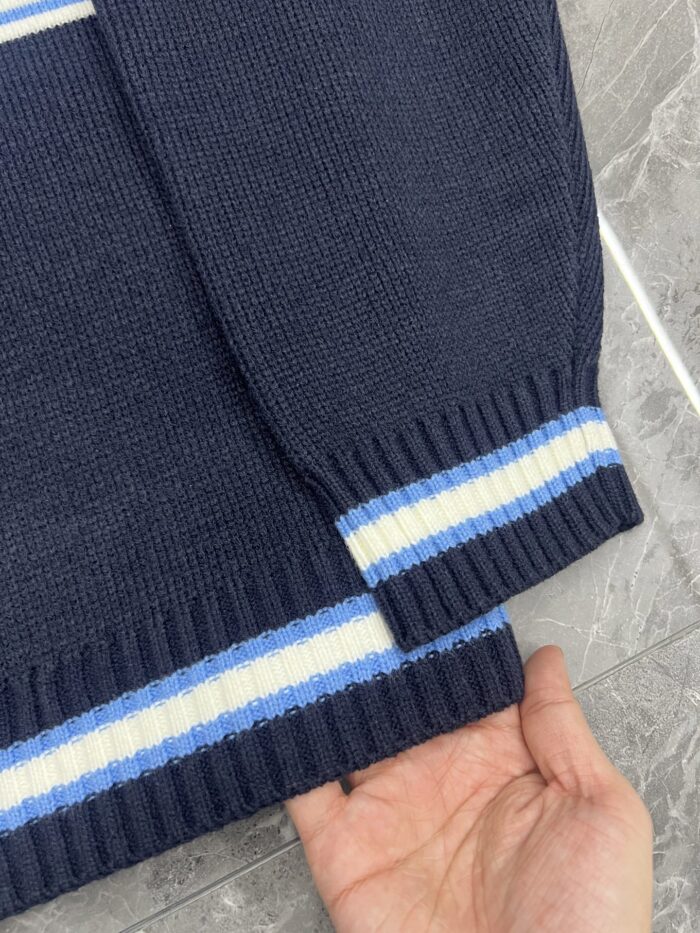 Supreme Script Stripe Half Zip Sweaters