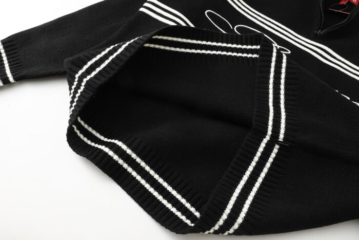 Supreme Script Stripe Half Zip Sweaters